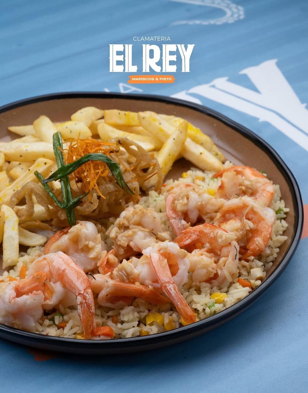 Camarones con arroz